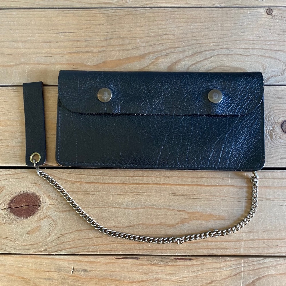 Vintage Cowhide Wristlet